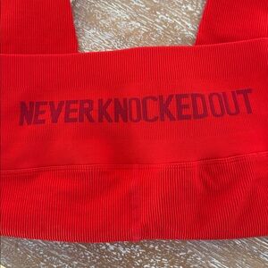 Spiritual Gangster Bold Red Ribbed Top